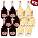 Champagne Ruinart, 6x Blanc de Blanc & 6x Rosé 75cl - 12 bottles