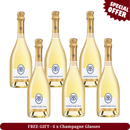 Champagne Besserat de Bellefon Blanc de Blancs Grand Cru NV x 6 bottles (FREE GIFT)