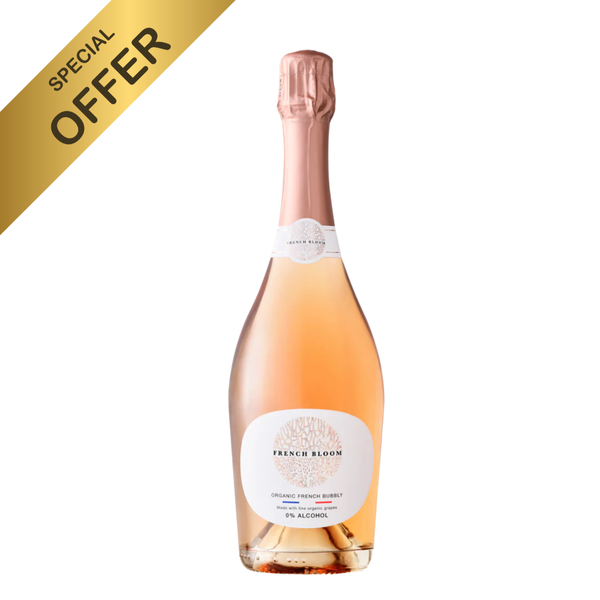 *New-In* French Bloom 0.00% Alcohol Free Organic Bubbly Rose, 75cl