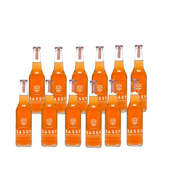 Sassy Rosé Cider, La Sulfureuse 330ml (Gluten -Free/Vegan) x 12 btls Set